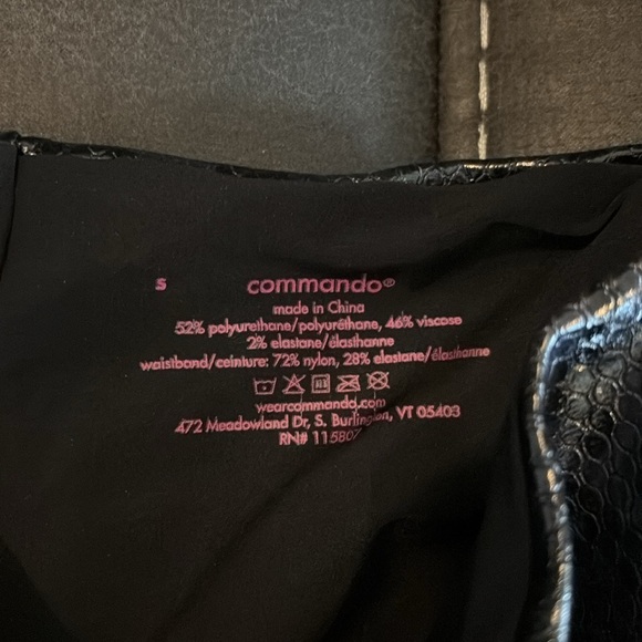 Commando Navy Skake Leggings Size Small - Picture 4 of 6